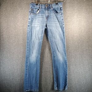 Gap‎ Kids Jeans Boys 16 Slim Straight Fit Light Wash Pocket Accent Heavy Duty